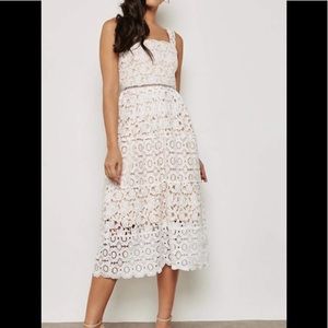White lace dress